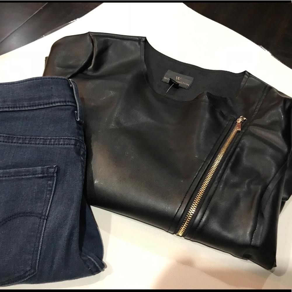 Worthington Zip front Jacket black size S - Picture 4 of 8